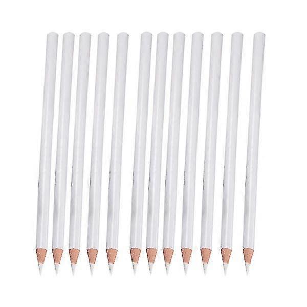12 Pcs White Crayons Nail Picker Wax Rhinestone Picker Wax Picker Wax Pencil Rhinestones