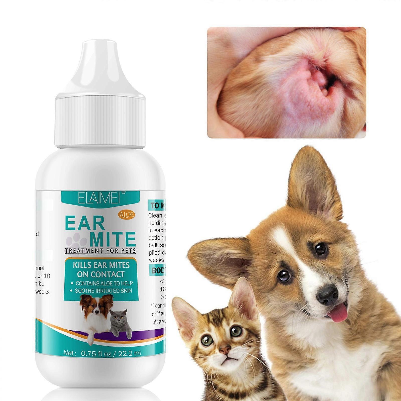 Picture of Ear Drops For Pets Dogs Cats Ear Wax Kills Mites Mite Treatment ...