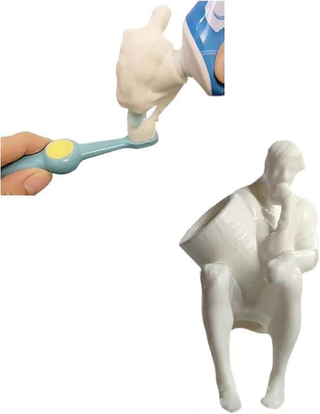 Pooping Butt Toothpaste Topper, Funny Pooping Toothpaste Cap Dispenser Creative Novelty Toothpaste Squeezer, Toothpaste Cap Dispenser