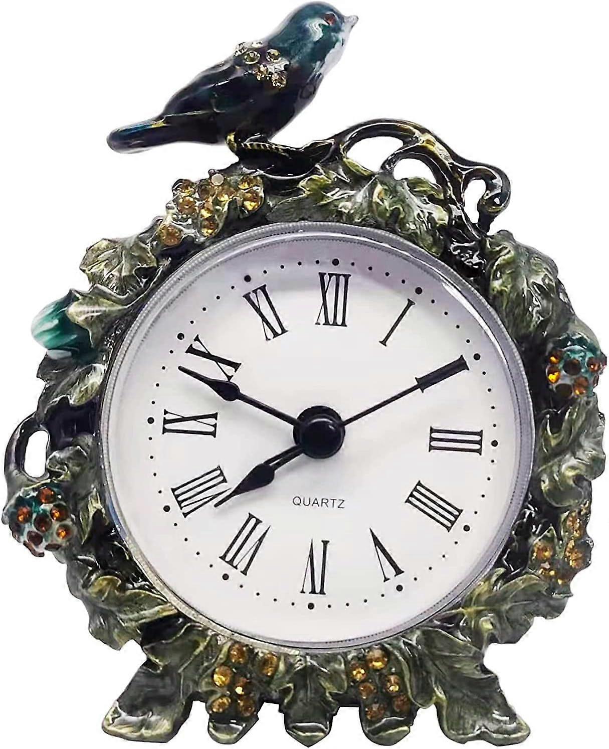 Vintage Retro Analog Table Clock,European Retro Table Clock with