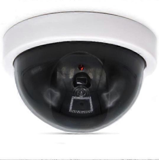 Dome Camera Simulation Camera, Dummy Camera, Dummy Security Camera for Supermarkets and Hotels (White)
