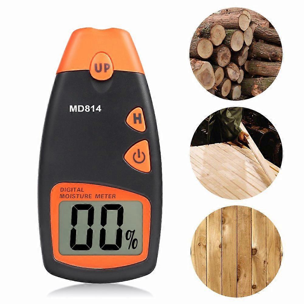 Digital Wood Moisture Meter Prong Portable Wood Moisture Tester HD Digital LCD Display