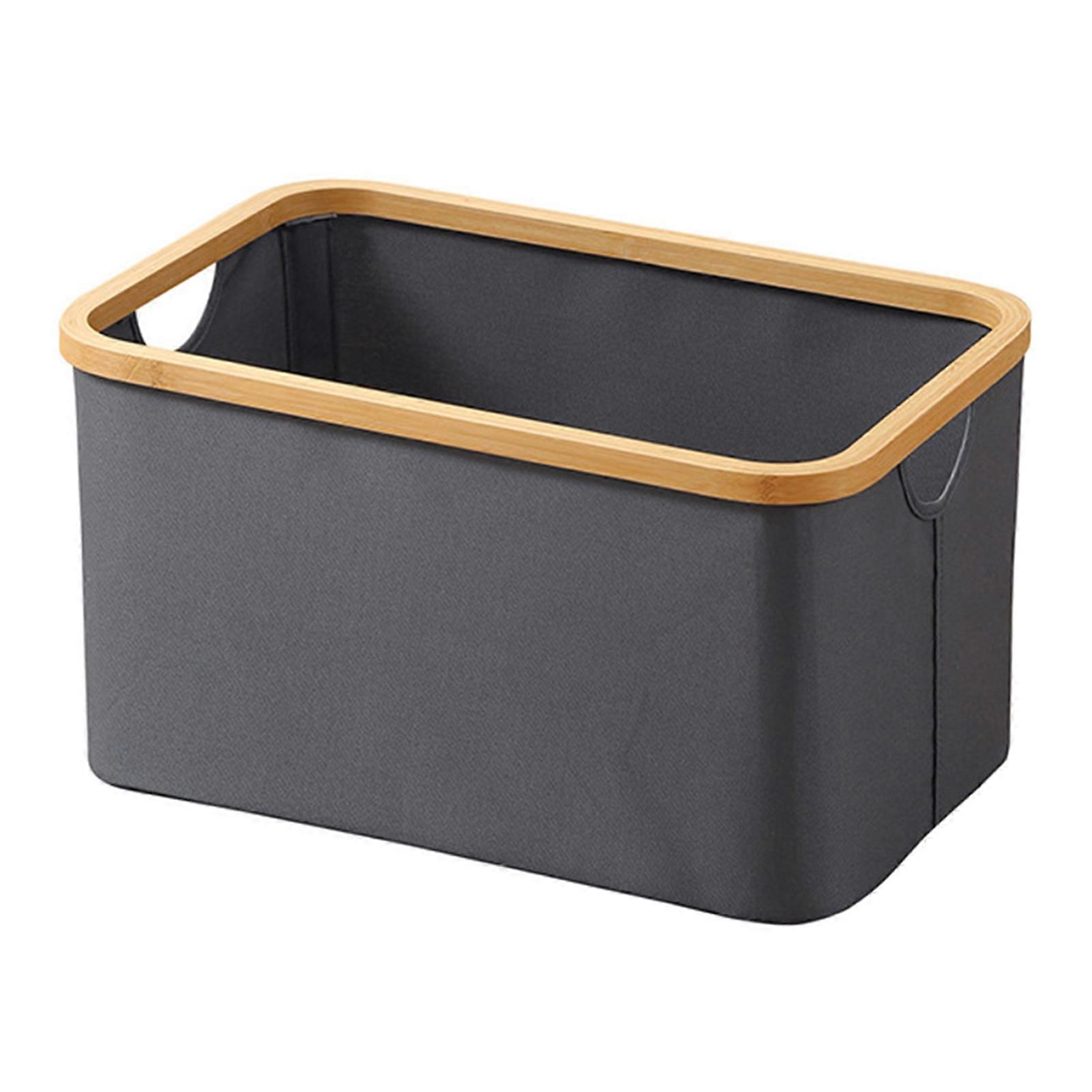 Storage Basket Foldable Deep Large Capacity Thickened Stable Structure With Handle Keep Neat Space Saving Toy Clothes Storage Backet Laundry Backet K