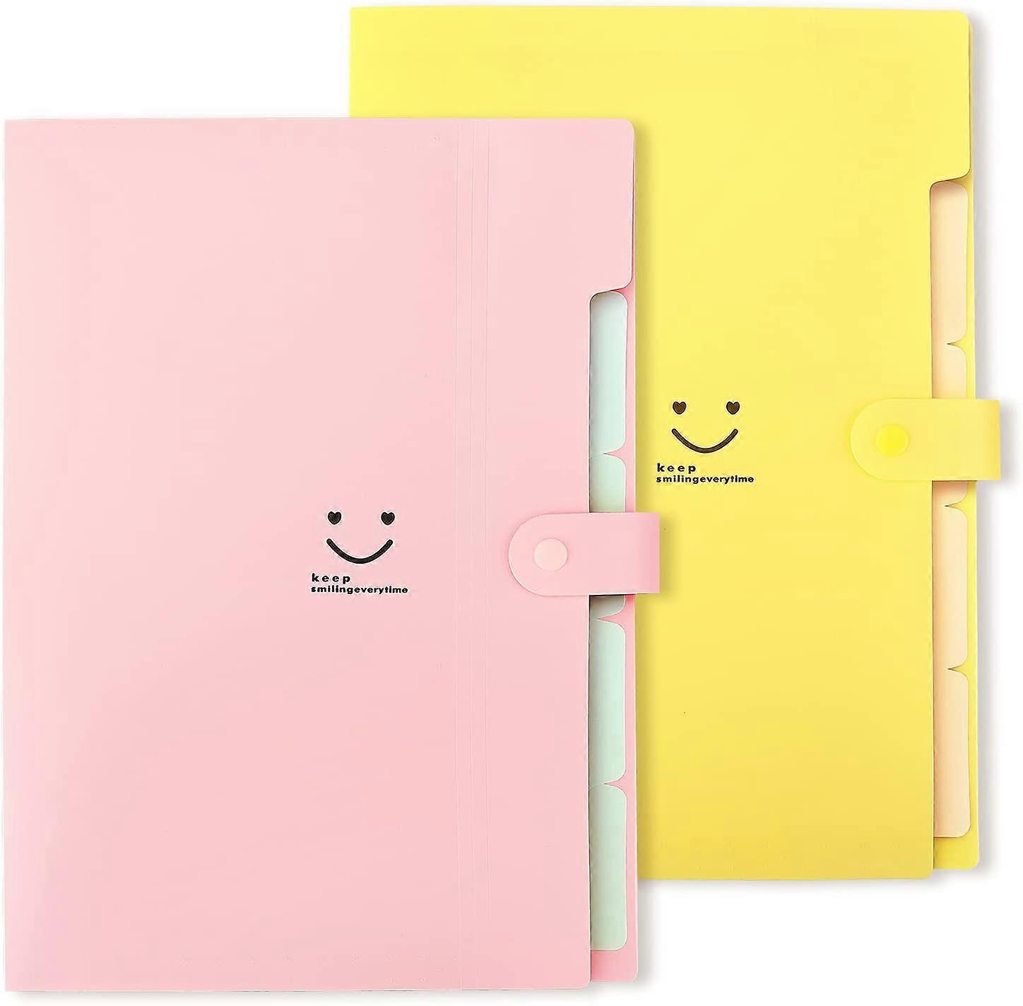 2 Pack Expanding File Folders Pockets