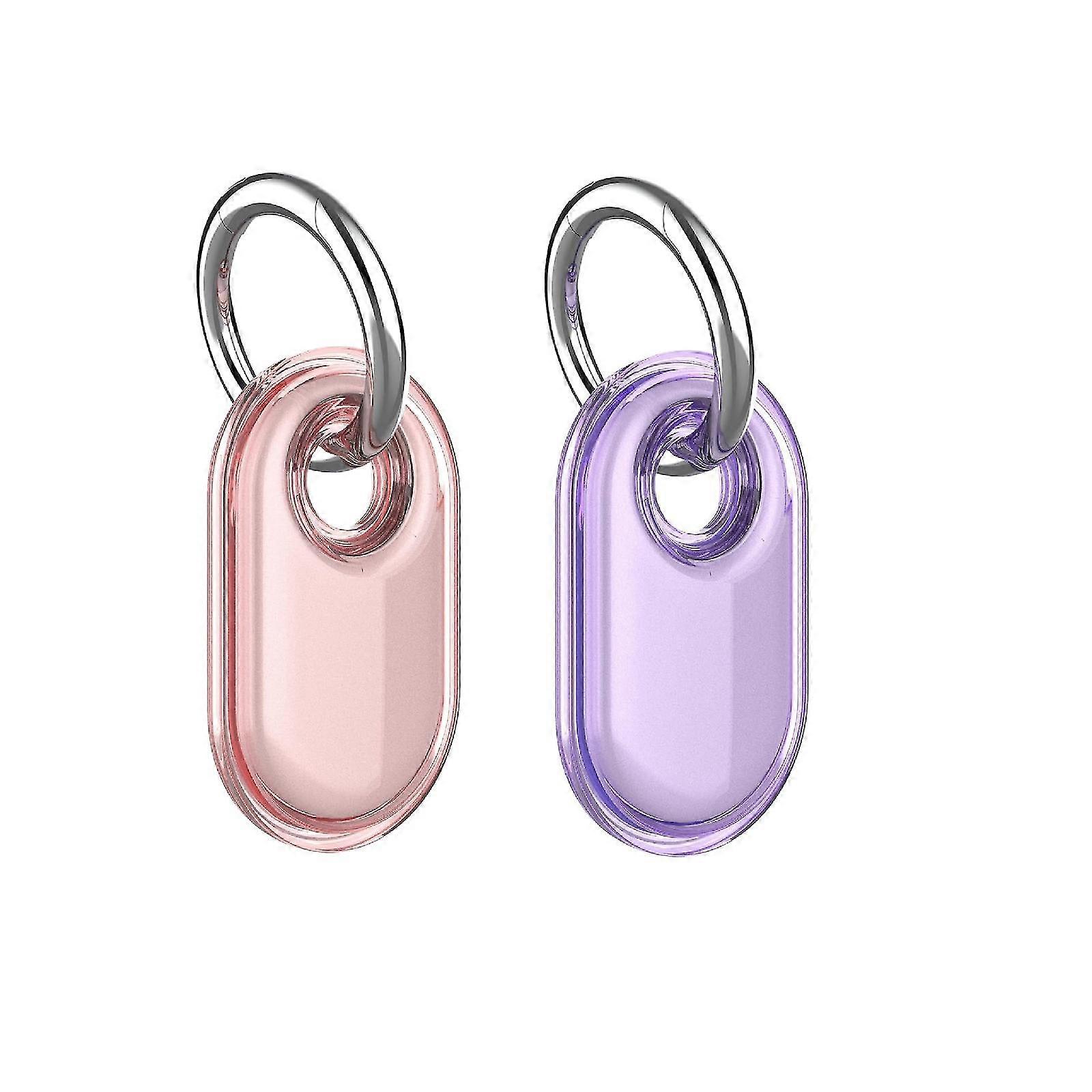 For Samsung Galaxy Smarttag2 Case, Soft Tpu Clear Protective Case For Galaxy Smart Tag 2 With Key Ring For Keys Wallet Luggage Pet
