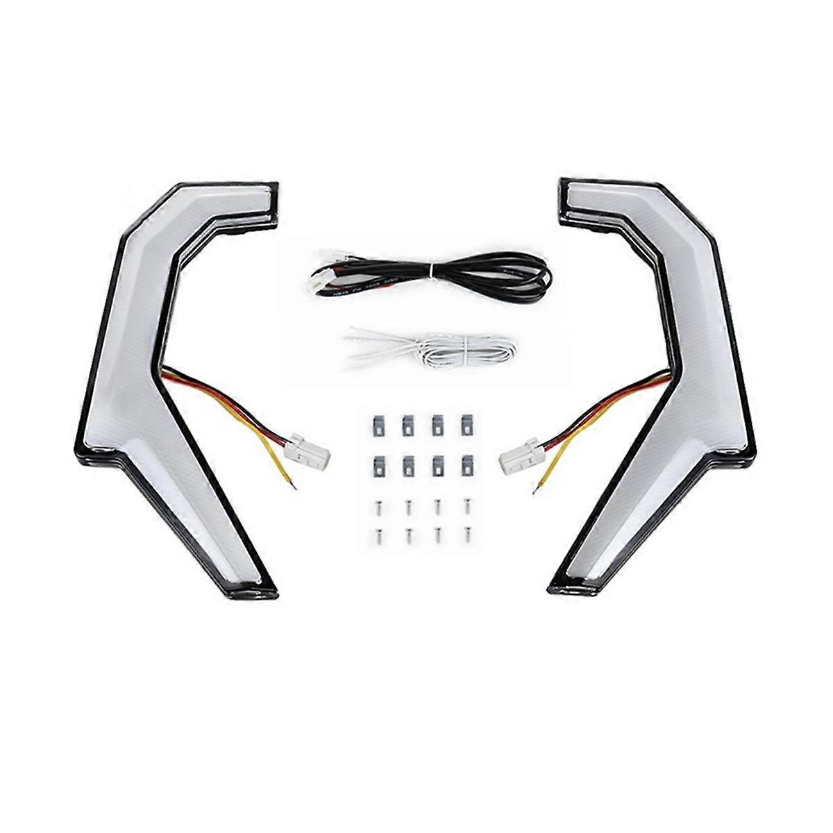 Front Fang Accent Lights Kit, Signature Light with LED Turn Signal for RZR XP 4 1000/RZR 900 XC 900