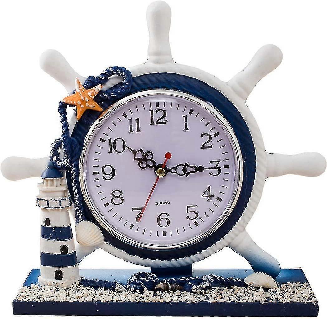 Mediterranean Modern Table Clock Does Not Tick Small Marine Souvenir Lighthouse Wall Clocks