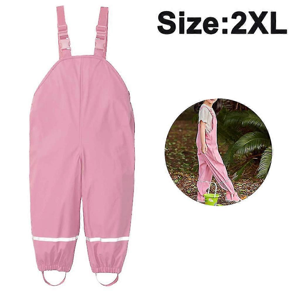 Lasten vedenpitävä sade housut Dirty Proof henkselit housut pojille ja tytöille