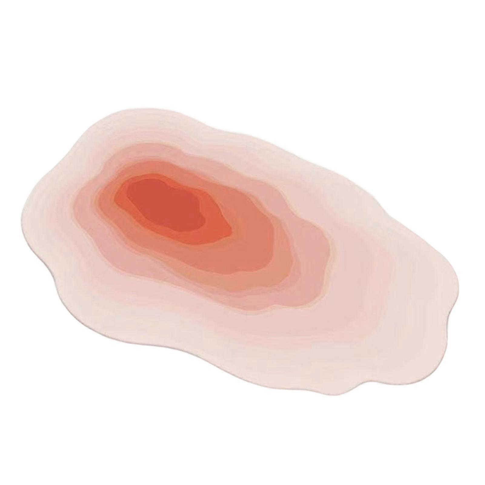 Diatom Mud Absorbent Floor Mat Irregular Non-Slip Backing Low Profile Bath Mat Area Rug Creative