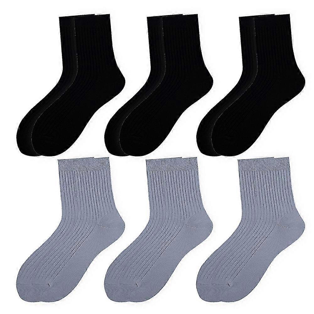 Men's Ankle Socks 6 Pairs For Men&women Cotton Socks, Autumn And Winter Casual Socks Style 1