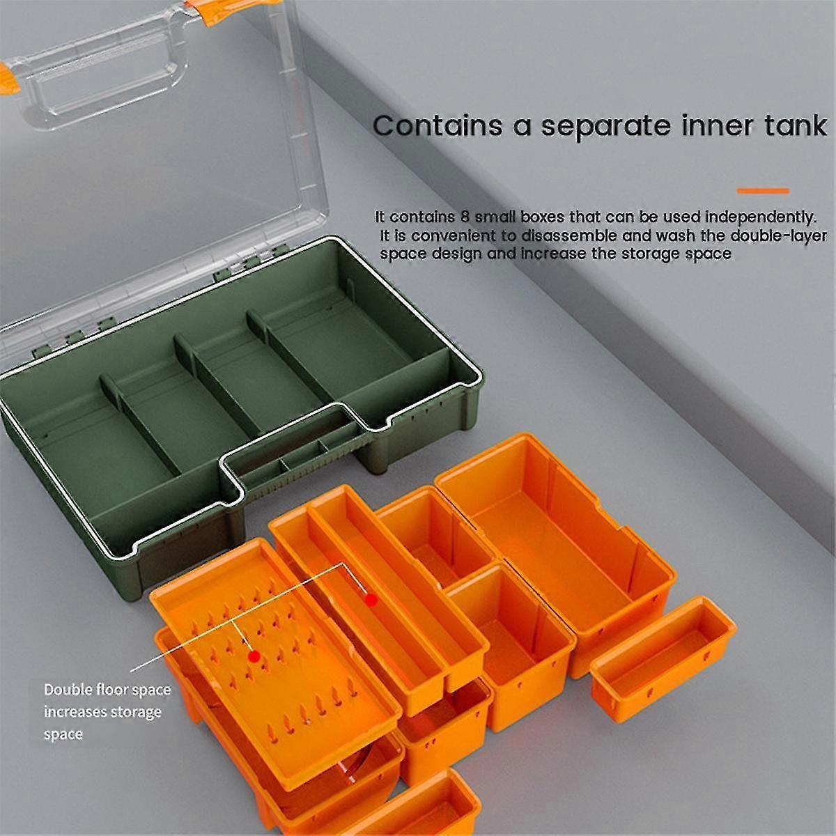 متعددة الوظائف الصيد معالجة مربع الصيد اكسسوارات أداة تخزين صناديق السمك هوك إغراء صناديق الطعم وهمية نمط ب