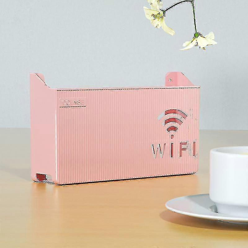 Wireless Wifi Router Shelf Storage Box, Wall Hanging Abs Plastic Organizer Box, Cable Power Bracket Organizer Box