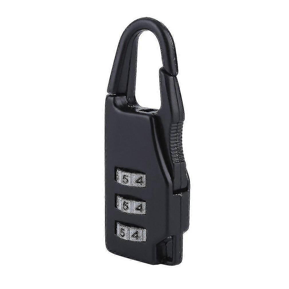 Security 3 Combination Travel Zinc Alloy Suitcase Luggage Bag Jewelry Boxes Tool Chests Code Lock Zipper Padlock Keyed Padlock