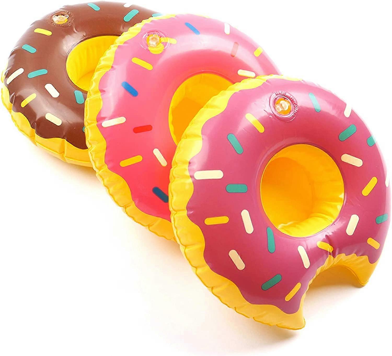 Inflatable Drink Holder 3 Pack Drink Pool Floats Cup Holders for Summer Pool Party, Variety Shape to Choose