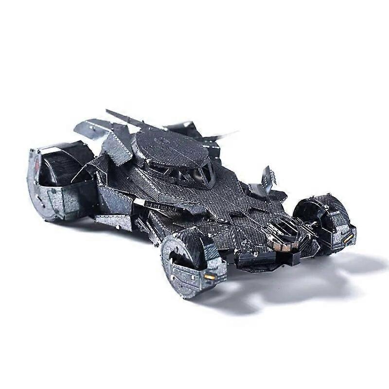 彩色蝙蝠战车 3d 金属拼图 DIY 异形跑车不锈钢装配模型拼图玩具 儿童