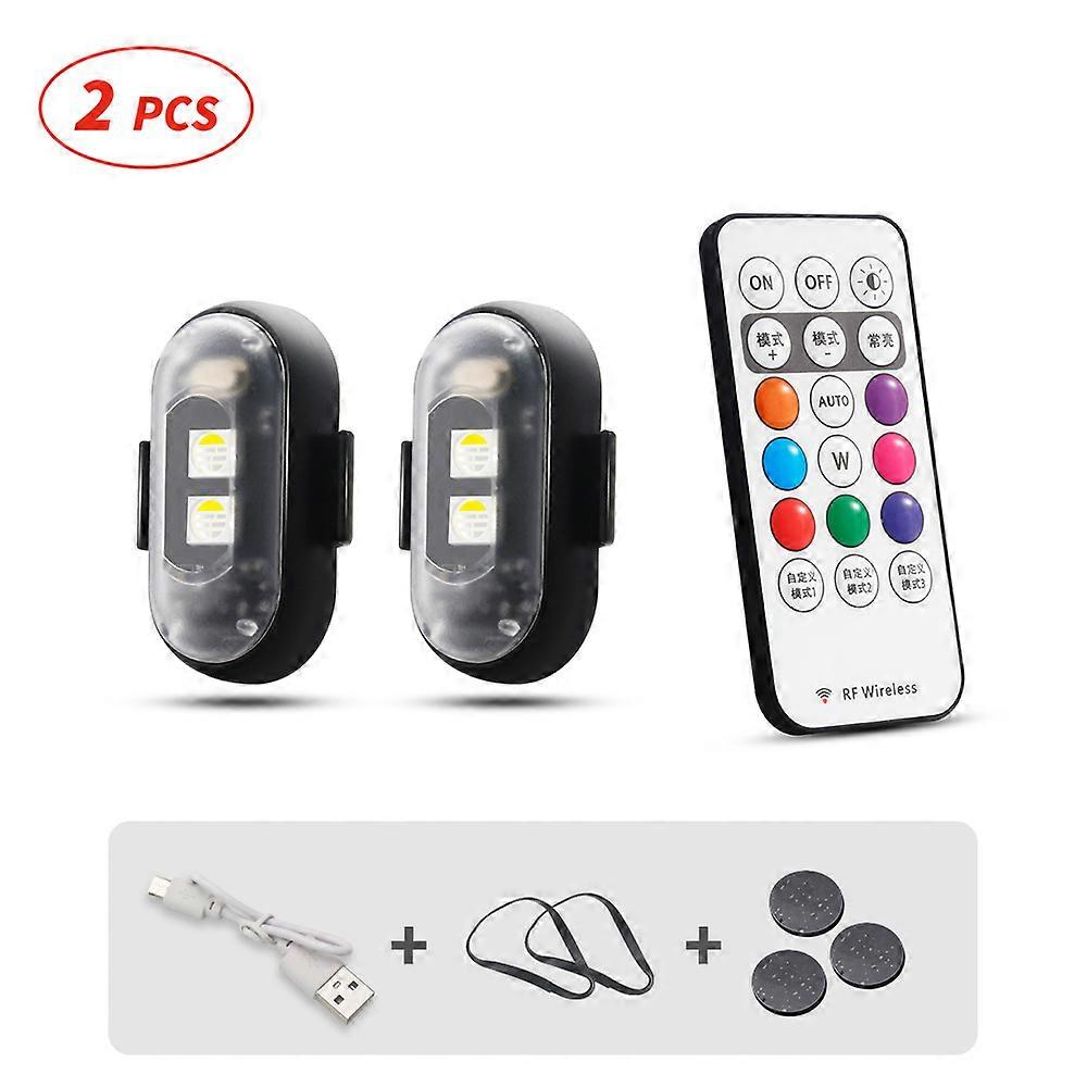 7 Colors Drone Strobe Light USB LED Anti-Collision Bike Tail /Model Aircraft Night Flying Mini Signal Flashing Warning Light
