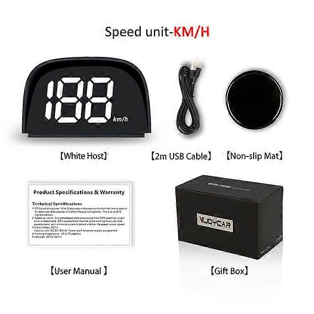 car 2023 GPS HUD Digital Speedometer Display 2-Color Plug and Play Big Font Car Electronics Accessories for All Cars