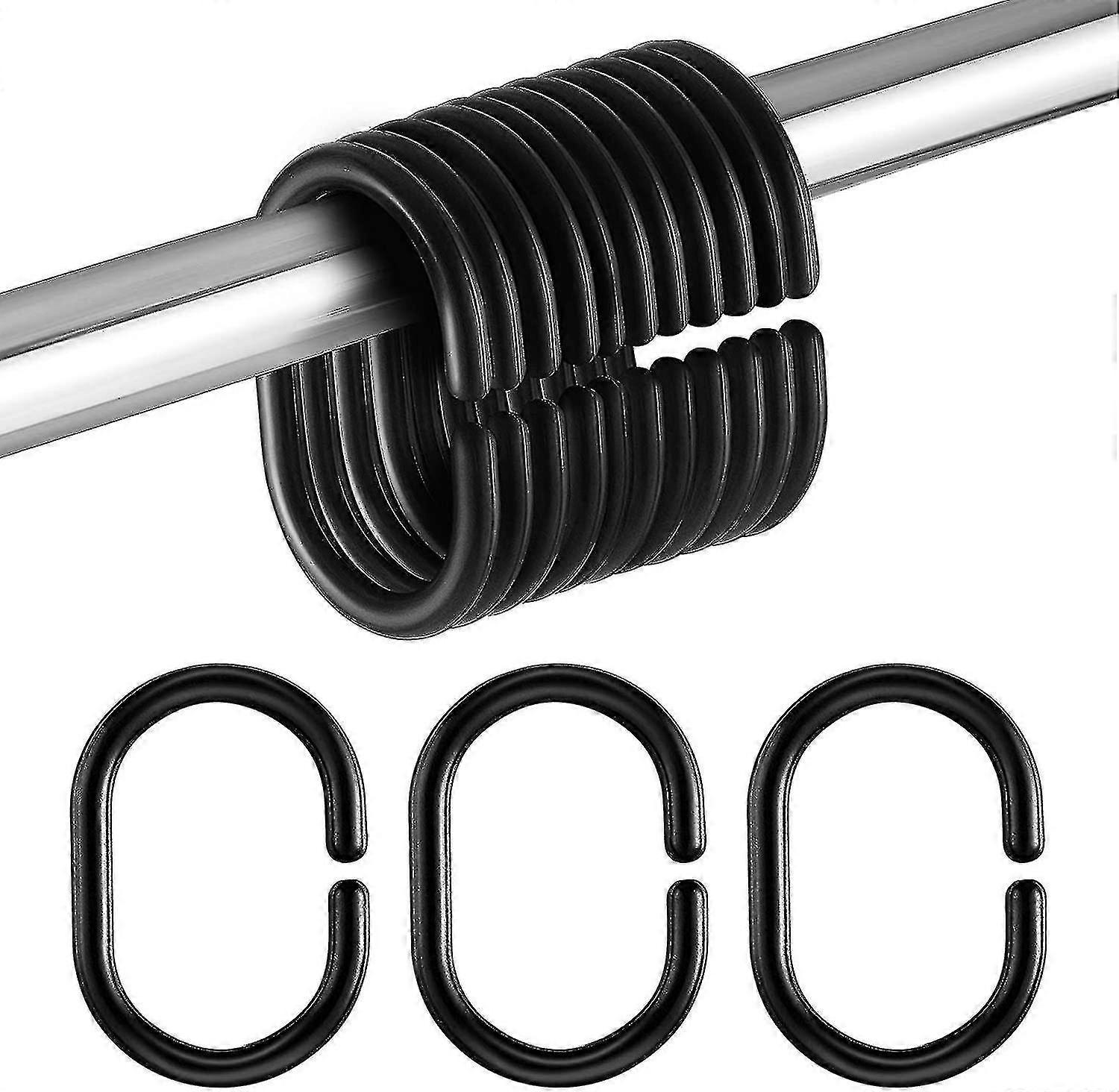 24 Pcs Er Ain Hooks C-sd Rings For Bath Er