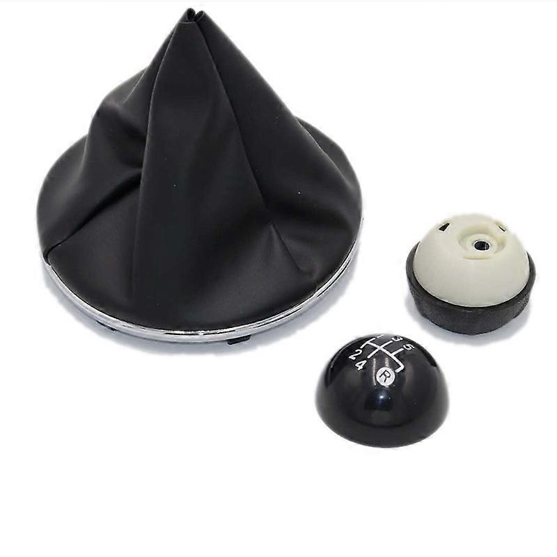 Leather Car Shift Gear Knob Lever Gaitor Boot Cover For Fiat 500 500c 2007 2008 2009 2010 2011 2012 2013 2014 2015 2016 - 2018 - Gear Shift Knob