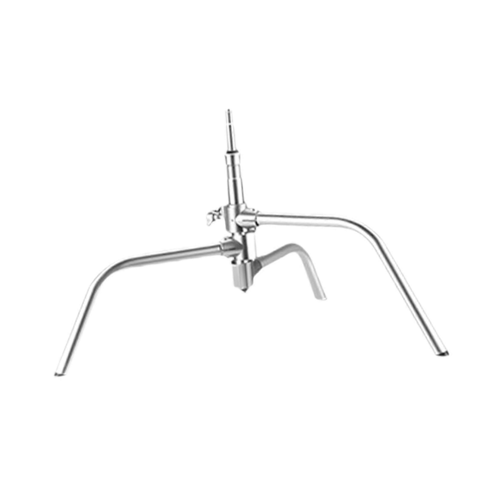 C Shape Stand Base Bracket Convenient Practical Sturdy Lamp Holder Head for Studio