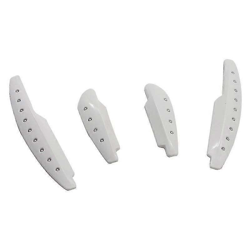 Car Door Edge Bumper Corner Guard Trim - 4Pcs Anti-Scratch Crash Protector Strip (White)