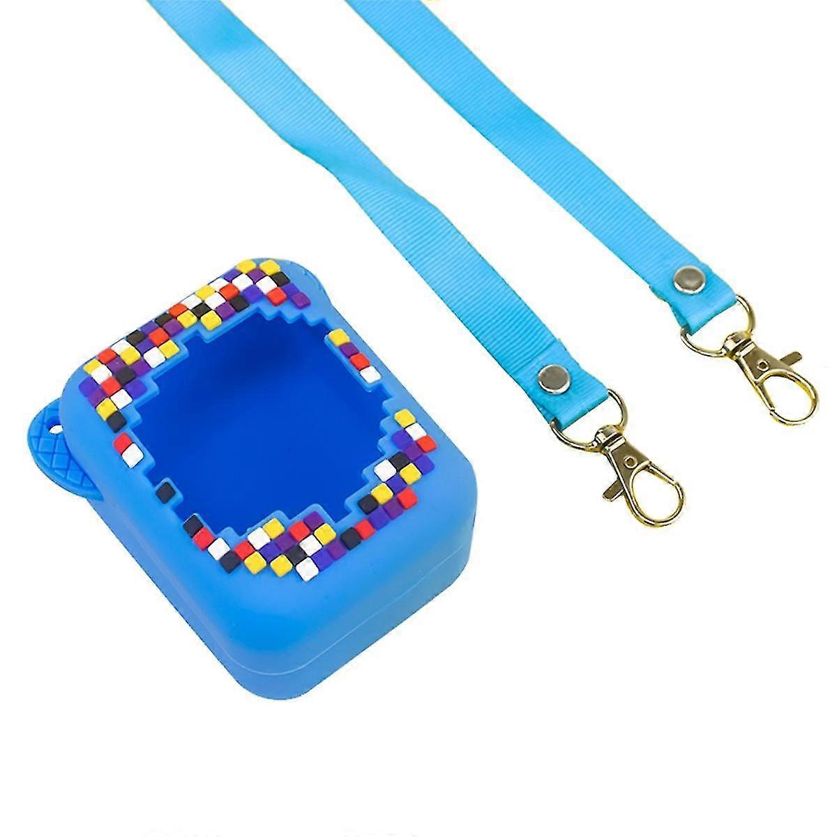 Silicone Protective Case for Bitzee Digital Pet, Soft Silicone Carry Bag with Hand Strap, Foldable