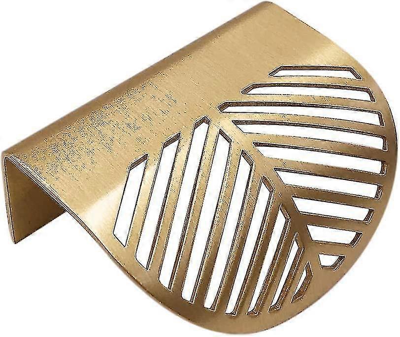 4pcs Leaf Shape Cupboard Drawer Cupboard Door Brass Gold Furniture Handles Pulls Kitchen Door Drawer Pull Knobs