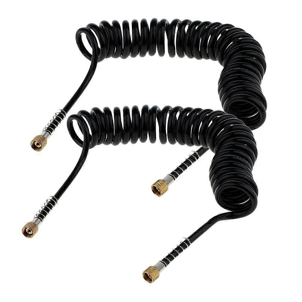 2Air  Compressor Coil Retractable Airbrush Hose Both Ends 1/8" Fitting