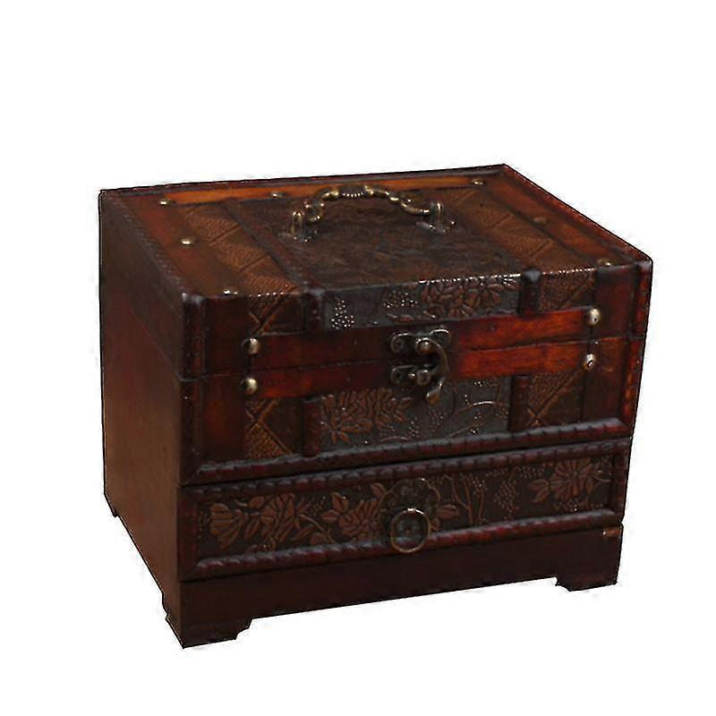 1pcs Wooden Cosmetic Case