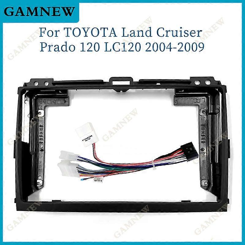 9 Inch Car Fascia Frame Adapter Android Stereo Dashboard Kit Face Plate For Toyota Land Cruiser Prado 120 J120 LC120