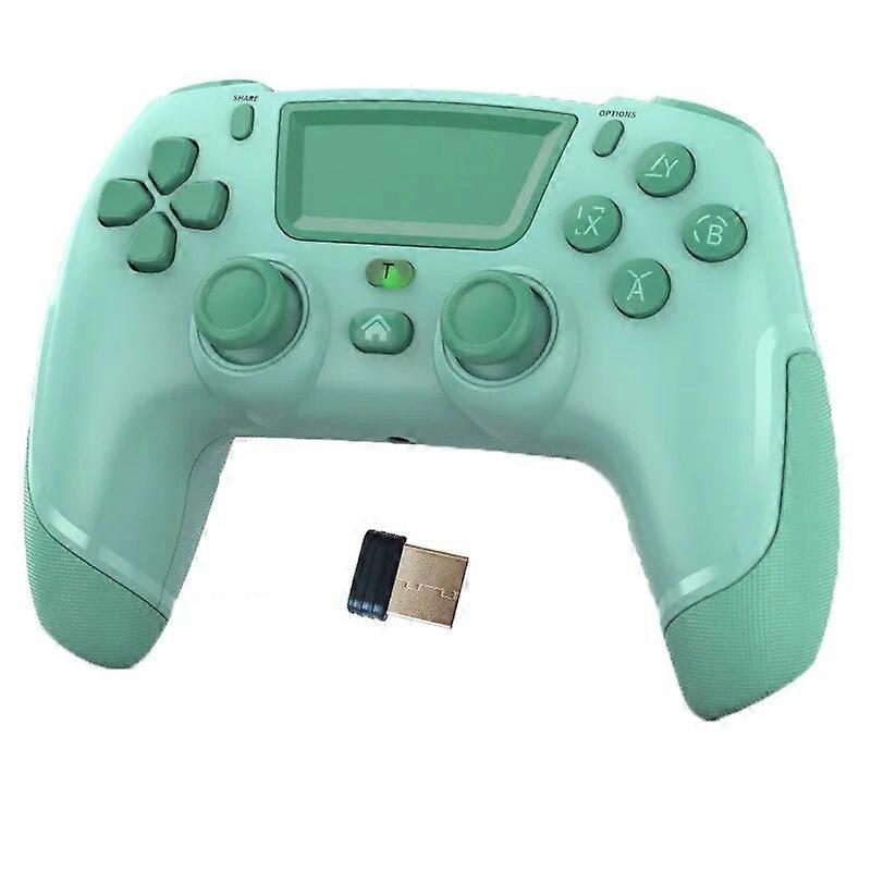 P06 Pink Wireless BT Gaming Controller Support for PS4 Switch Console Gamepad Joystick with Touch Pad Macro Programming Function