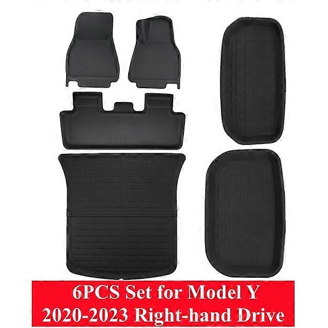 For Tesla Model 3 2021-2023 Model Y 2020-2023 RHD LHD Floor Mats XPE Anti-Slip All-Weather Trunk Mats for Tesla Car Floor Liners