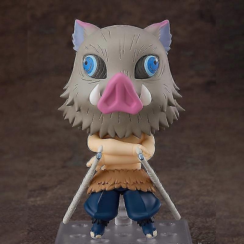 Demon Layer Hashibira Inosuke Mini Character Doll Toy Desktop Decoration Height 10cm