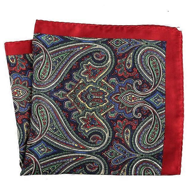 رجل جيب مربع هانكي حجم كبير 33 * 33 سنتيمتر طباعة بيزلي مرقع منديل Houndstooth للرجال بدلة حفل الزفاف ربطات العنق