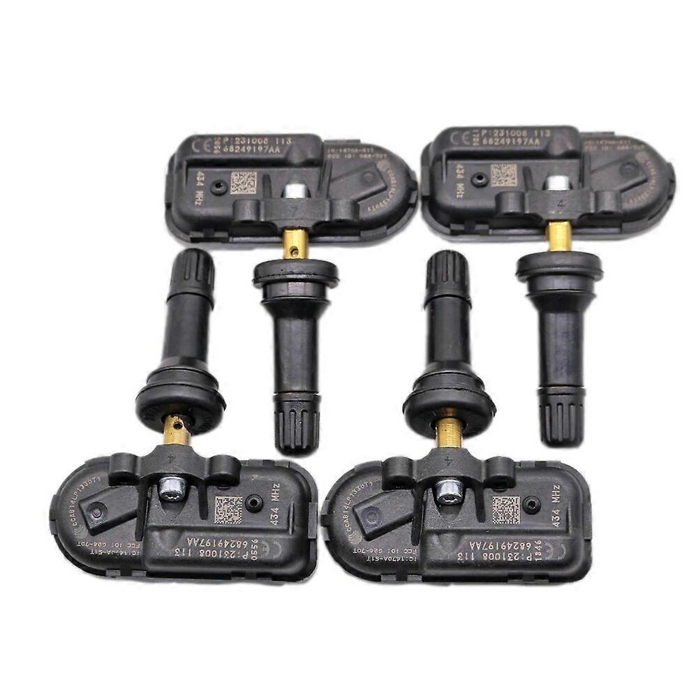 Motor Vehicle Sensors (4) TPMS SENSOR 68249197AA For 2014 2015 2016 2017 2018 DODGE RAM 1500 2500 3500 TIRE PRESSURE SENSOR 68249197AB