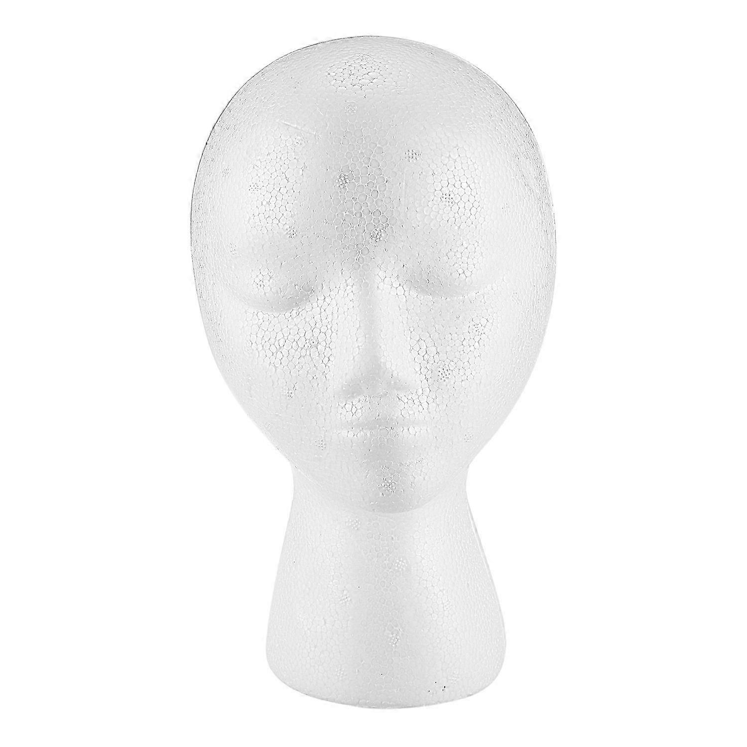 Piepschuim Foam Mannequin Pruik Hoofd Display Wit Foam Head