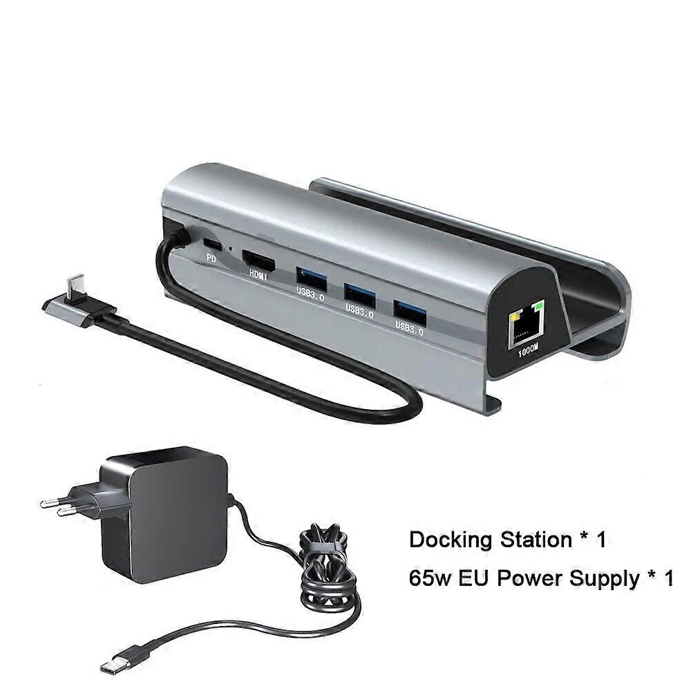 USB C Docking Station for Steam Deck with 65W Charger 4k HD Display USB 3.0 PD Charging Ethernet Dock Station For Gaming Deck