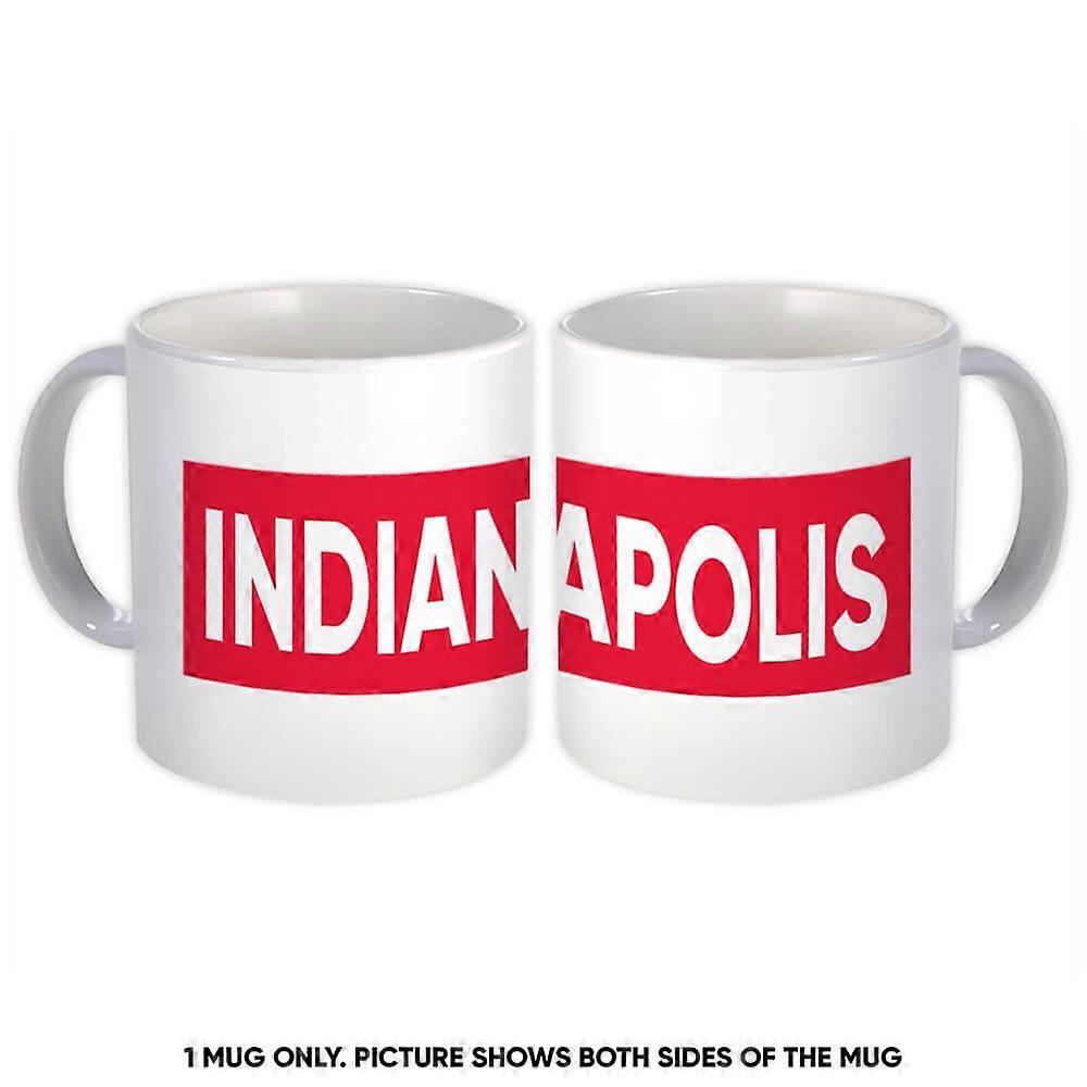 Gift Mug: Indianapolis Indiana Red