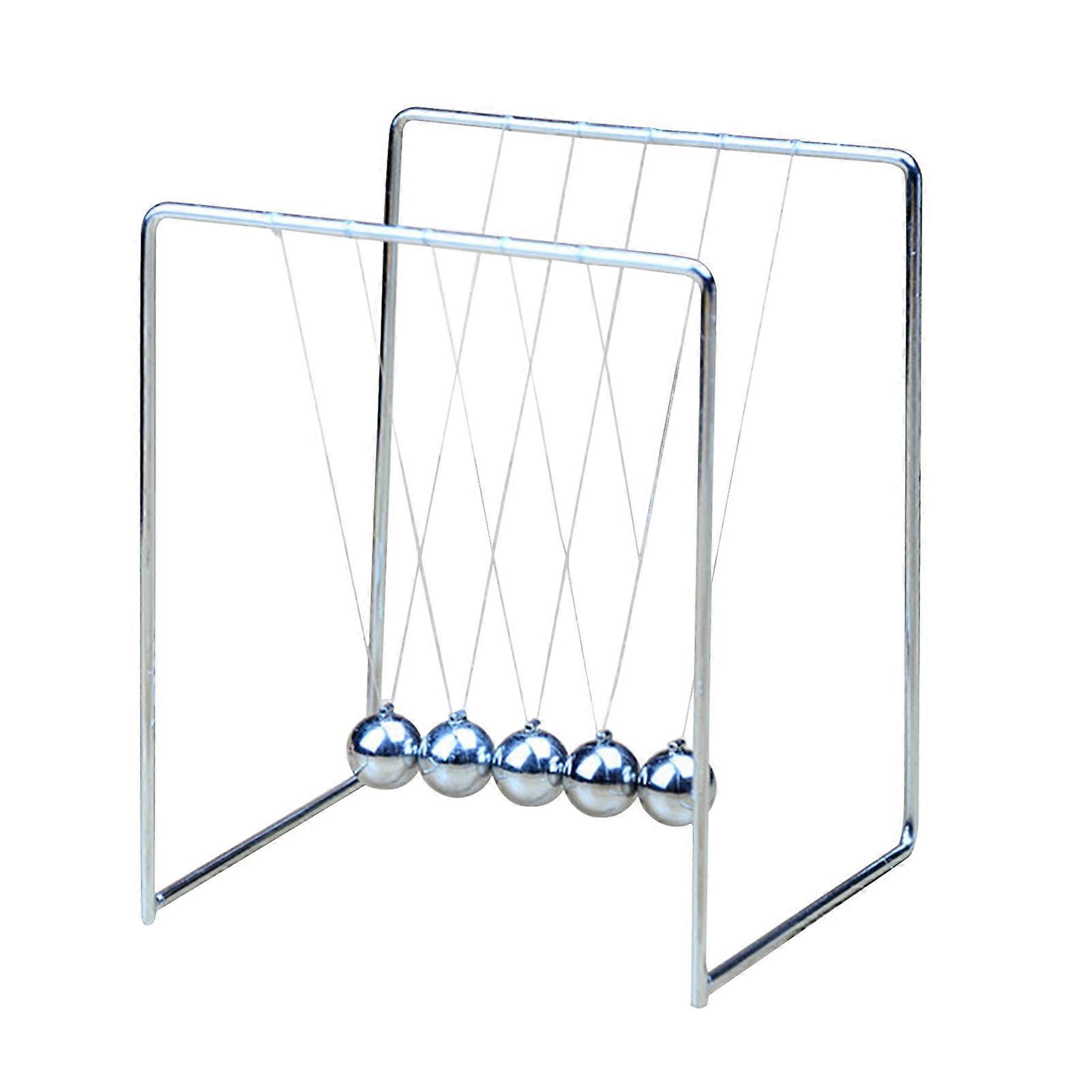 Mengxi Newton Ornaments Wear-resistant Classic All-metal Physics Science Newton Pendulum for Experiment