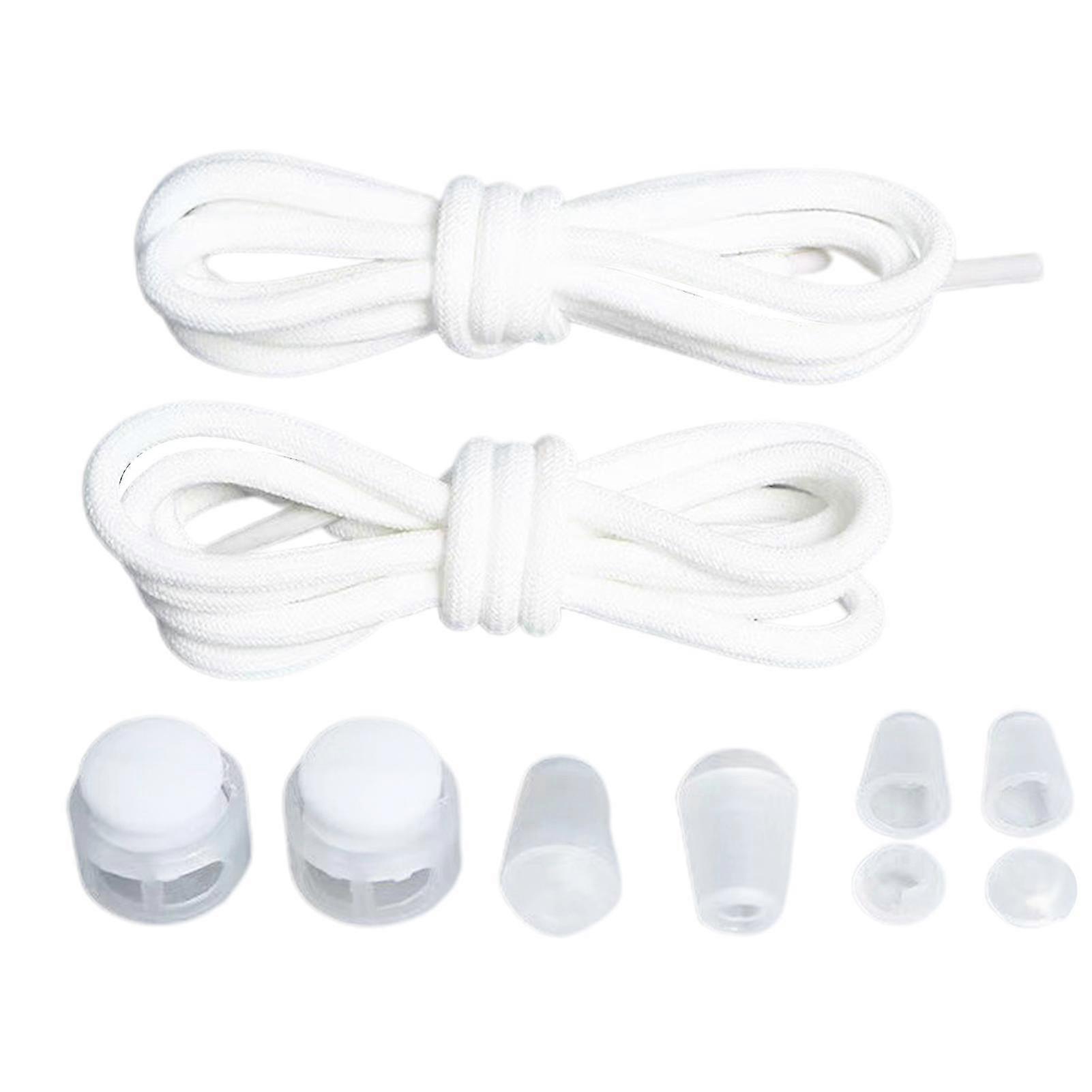 2pcs Women Men Kids Adults Elastic Shoelaces Shoestring Lazy Without Tying Daily