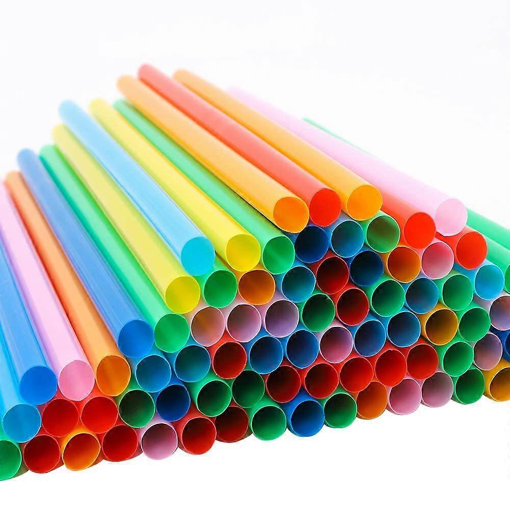 200PCS Straws Smoothie Straws Milkshake Straws 21cm