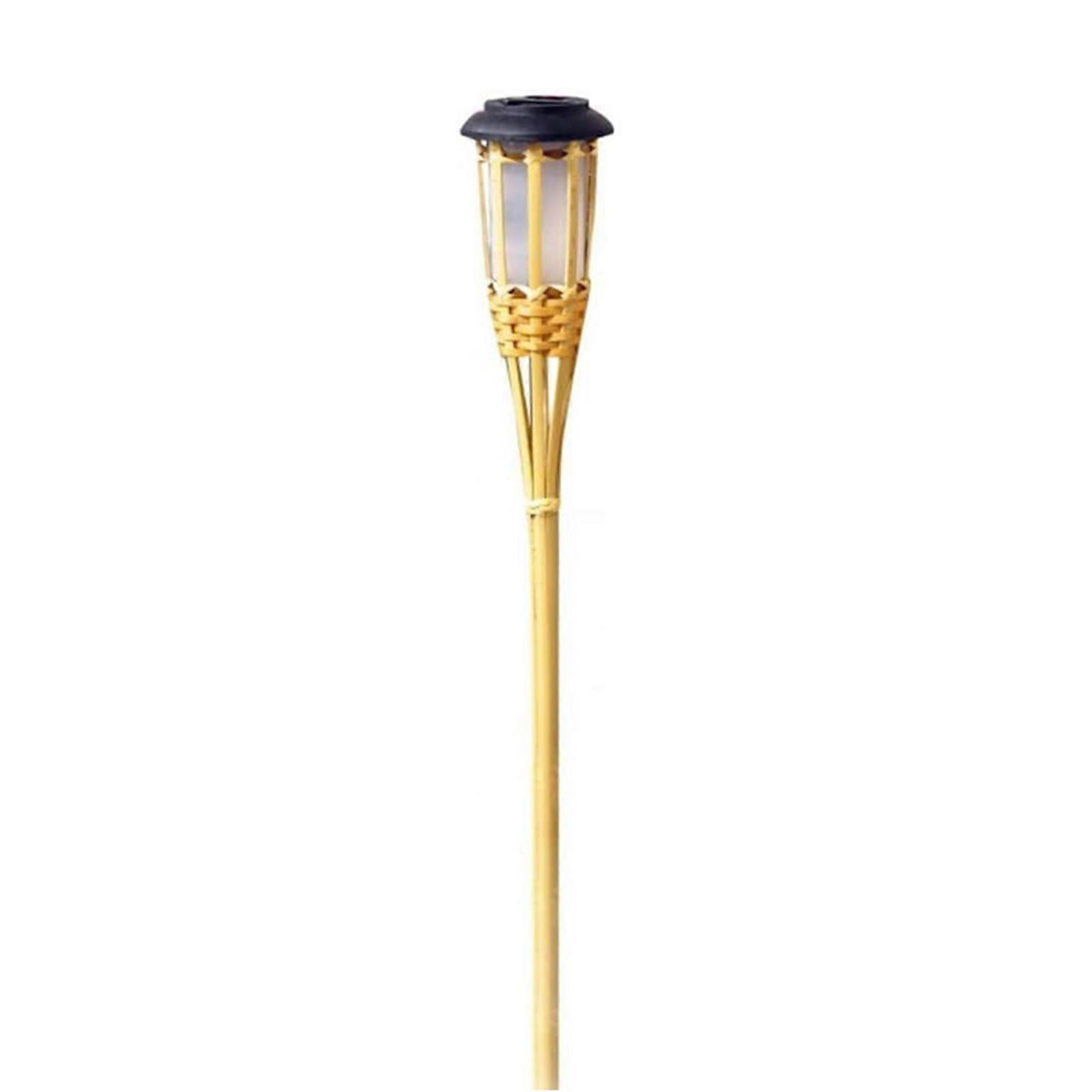 Bambus Solar Flame Lights - Torch Design, 12 LED perler