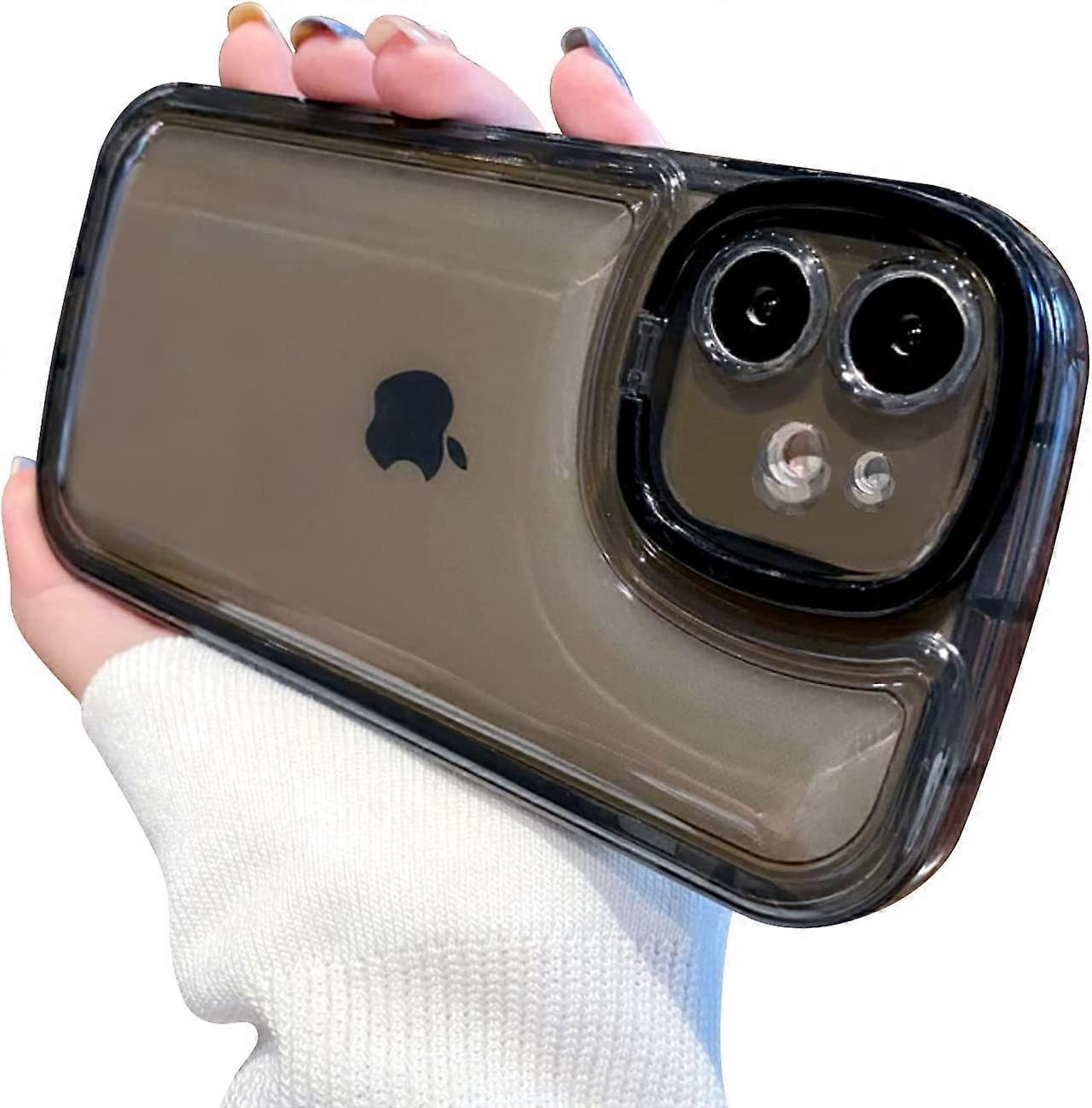 Compatible with iPhone 12 Case with Clear Kickstand Creative Protective Design Case with Camera Holder for TPU Slim Shockproof Cool Phone Case for iPh