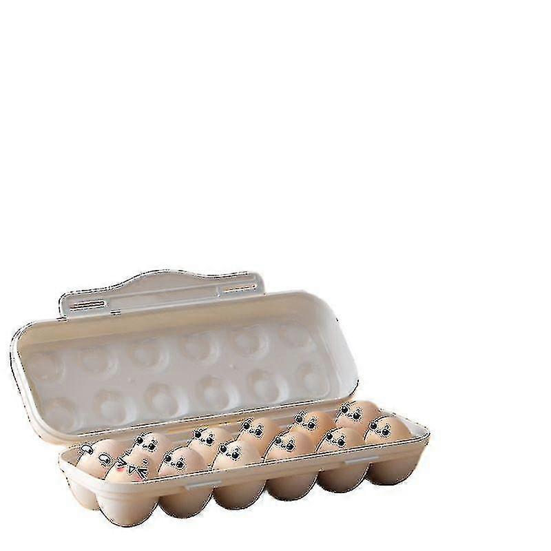 12/18 Grids Egg Box Refrigerator Egg Organizer Home Egg Storage Box
