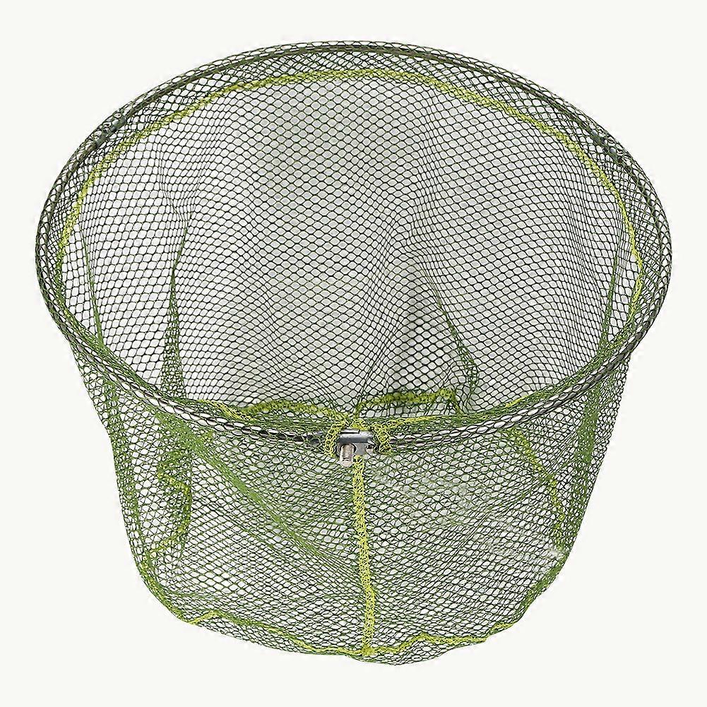 2024Fishing Net Portable Floating Fishing Landing Net Fish Catching Releasing Fishing Tackle AccessoryGreen