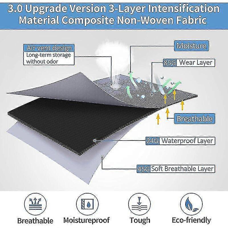 4pcs  Thick Non-woven Quilt Storage Bag Large Capacity Storage Box Bag