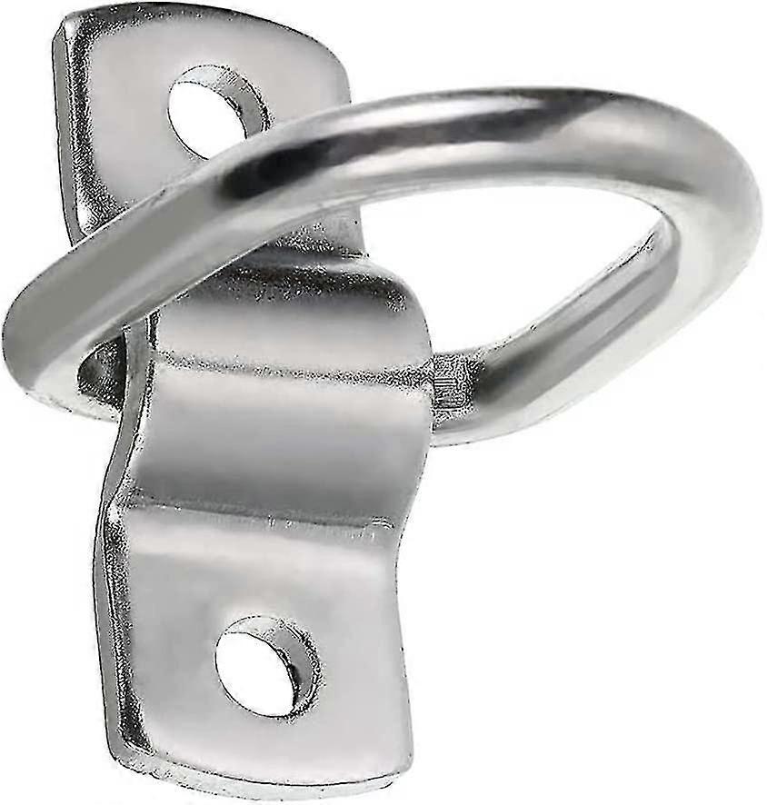 D Ring Tie Downs Heavy Duty Tie Down D-rings Anchor Lashing Ring With Mounting Bracket For Loads On Boats Trailers Trucks Rv Floor Mount(2pcs, Silver)