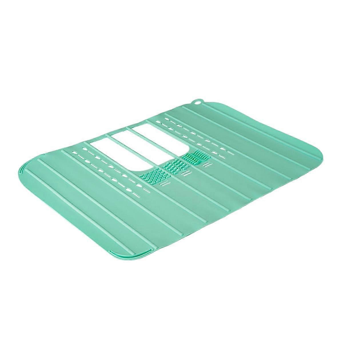 Foldable Sink Cover Mat Space Saving Bathroom Organizer Makeup Brush Cleaning Mat B