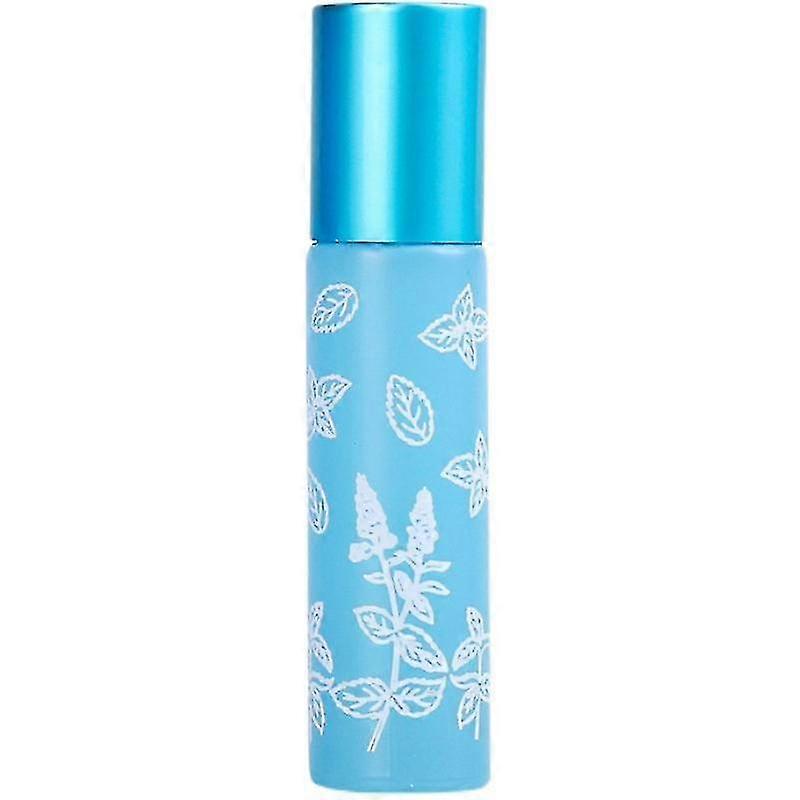 10ml Essential Oil Roller Bottles - Refillable Empty Colorful Printed Frosted Glass Roll On Bottles Clear Roll Bottles With Stainless Steel Roller Bal