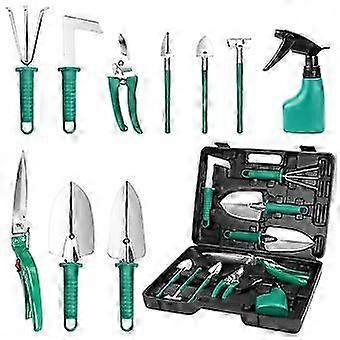 StainlGardening Tools Set (10 Pieces Green)